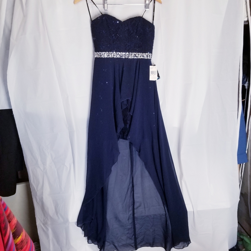 New with tags - Glittery blue evening/prom dress